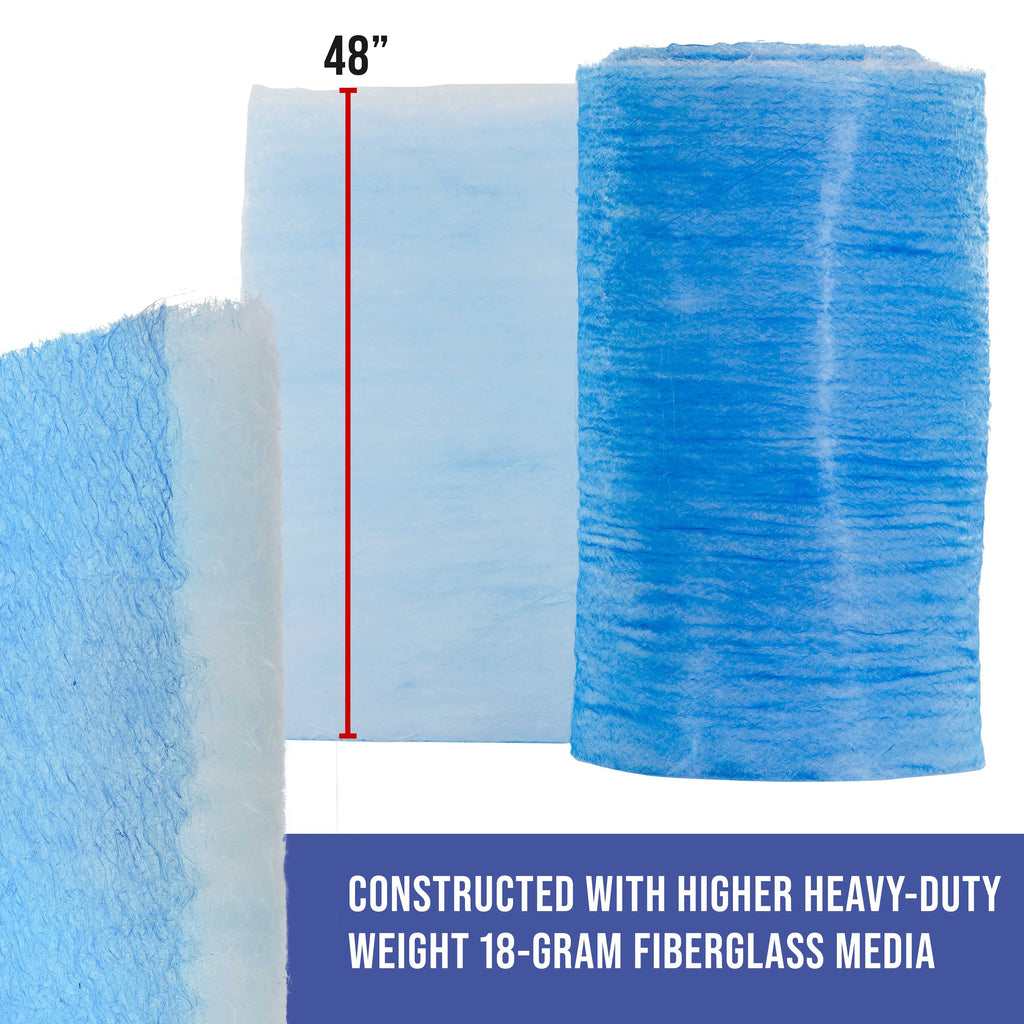 Spray Filter Fiberglass Refinish Premium 48" Paint Paint Captures Elite x Exhaust Booth Overspray Master - Roll, Gram Booths Autobody Paint Traps 18 200' Auto Particles Arrestor Heavy-Duty in -