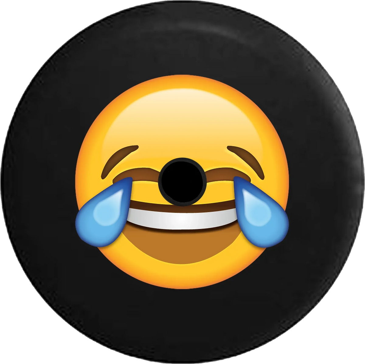 Camera Backup Text Emoji Cover 33 Tire Spare JL Jeep RV Laughing Until Inch Wrangler 2019 2018 for Crying