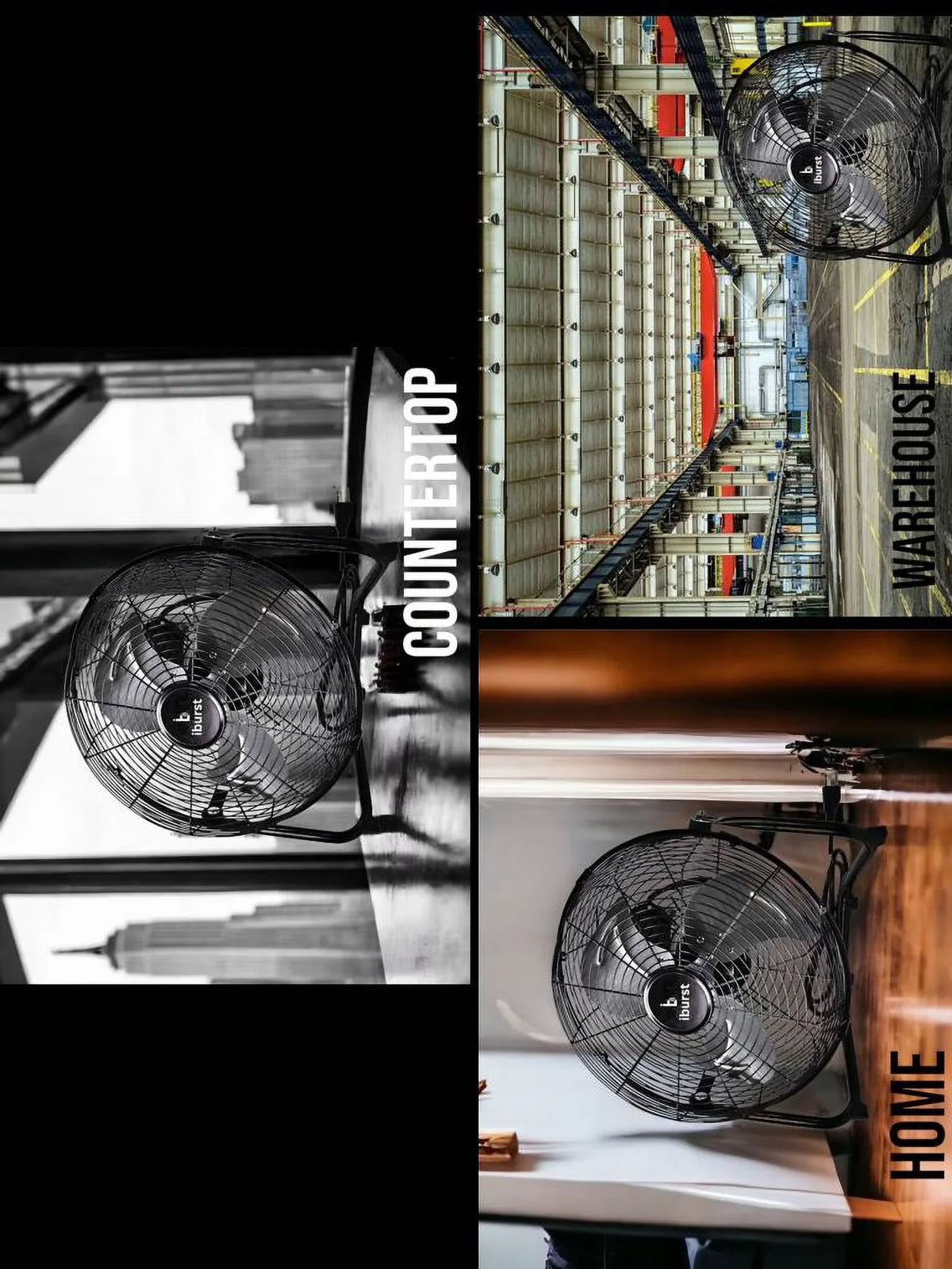 Black inch iBurst Industrial Floor Velocity Duty High Heavy Fans Metal 18 3-Speed Ib-218