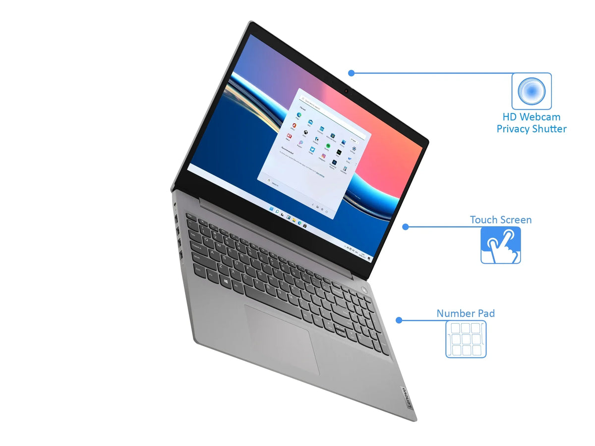 HDMI, Card RAM, Touch Upto Laptop, Display, 3 i3-1115G4 Bluetooth, Reader, HD Lenovo 8GB 4.1GHz, Core SSD, 256GB 11 IdeaPad Pro 15.6" Windows NVMe Wi-Fi, S
