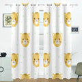 Cartoon Inches) Living Curtains Window Blind Thermal Blackout POPCreation Curtain Darkening Bedroom Heads Pattern Curtain Flat for Panel (52Wx84L Tiger Room,2