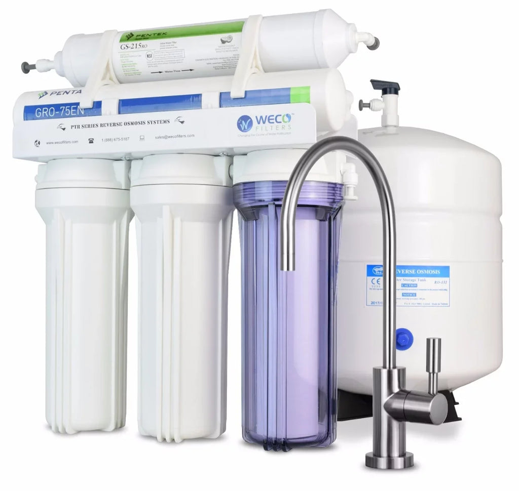 WECO Osmosis Water VGRO-75GS-215RO Filtration High System Efficiency Reverse Drinking