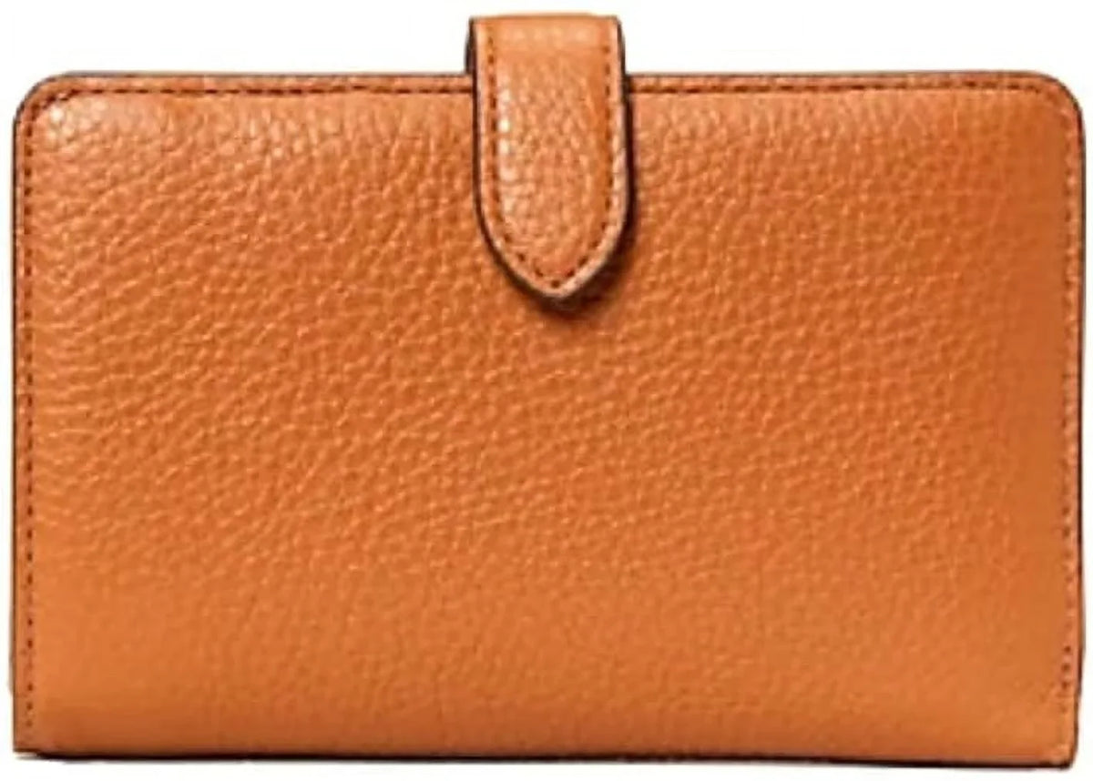 Medium Warm Kate Spade Leather Bifold Gingerbread Leila Compact Wallet New York