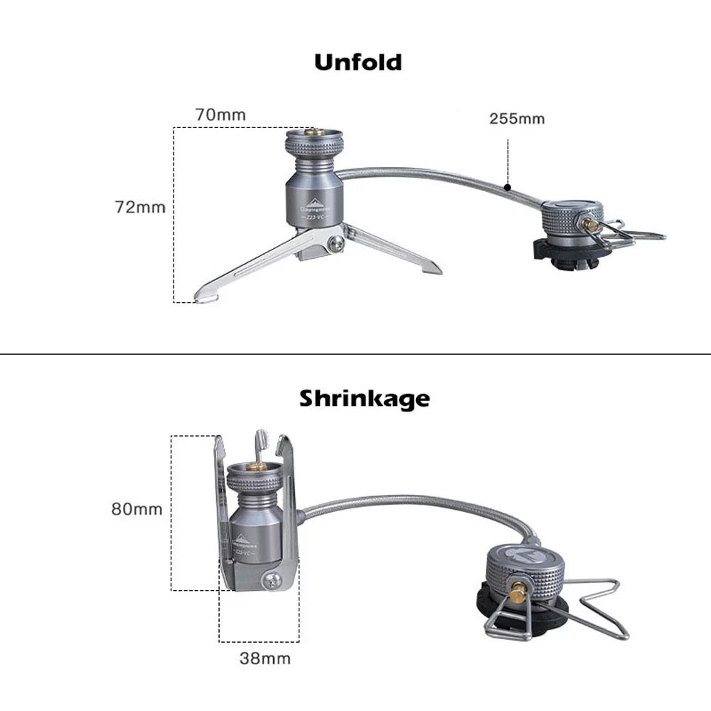 CAMPINGMOON Adapter Camping Tripods, Canisters, Camping Connector, Gear and Stoves for Butane Gas