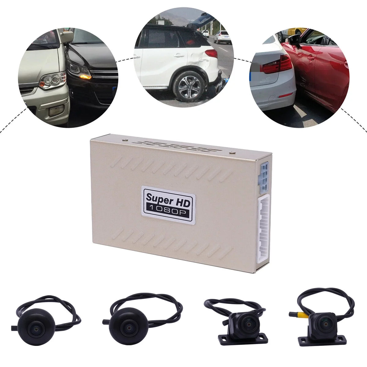DVR Camera Recorder Image 360° Video CMOS Cam Sensor FETCOI Car Lens Dash Rear