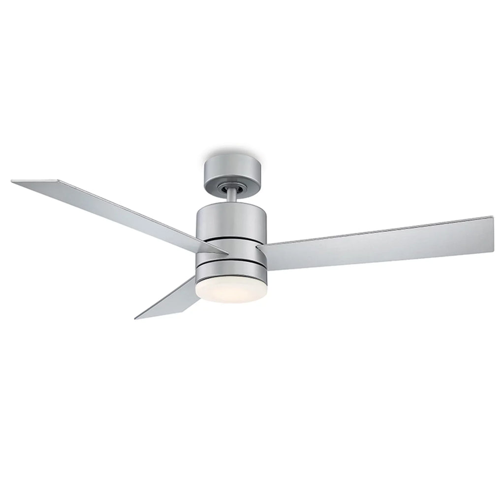 and Axis Smart Outdoor 3000K Light Control and LED Ceiling 52in Fan 3-Blade Kit with Remote Titanium Indoor
