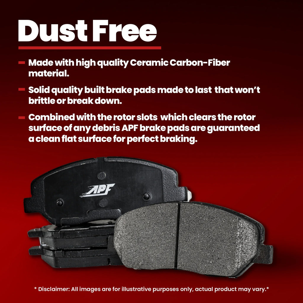 Front 1998-2002 Fiber for and Pads Rear Ranger Ceramic Carbon