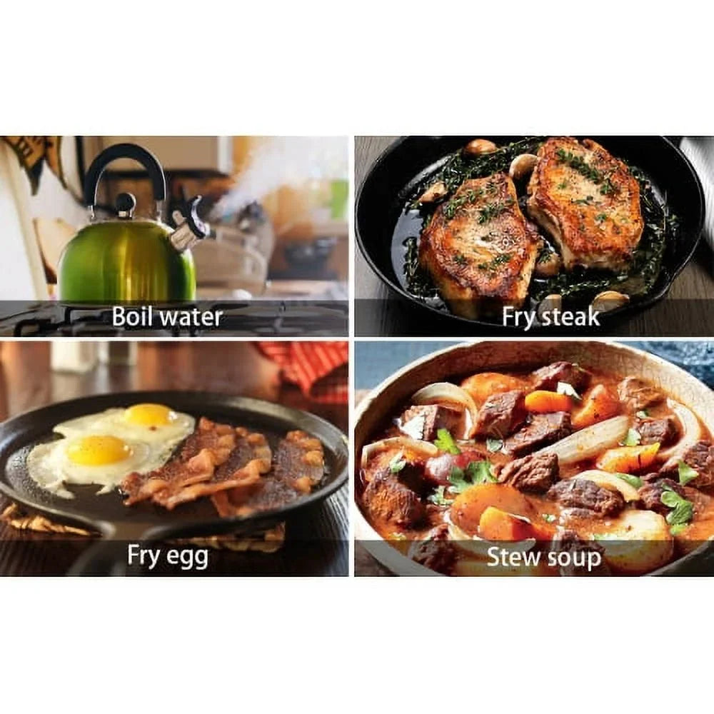 top, with Stove Cast Cook 5 Hothit 34 Steel Burner Natural top Gas Cooktop Convertible,Stainless Inch stove Gas Griddle, gas Gas/Propane Griddle, Iron Gas with
