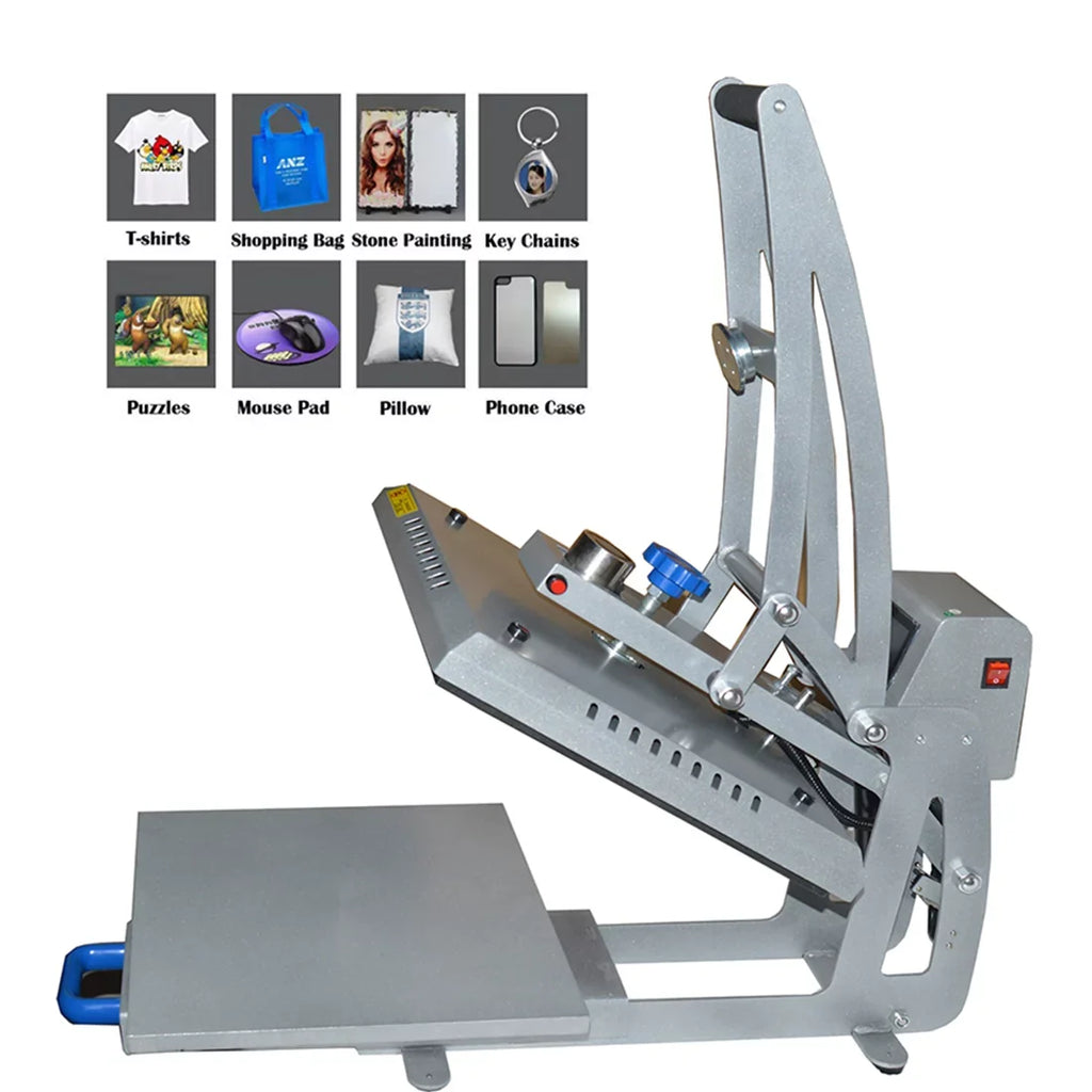 Press Semi-Automatic Puzzle Transfer Machine 15x15in T-Shirt Pad Heat Magnetic Crafts INTBUYING for
