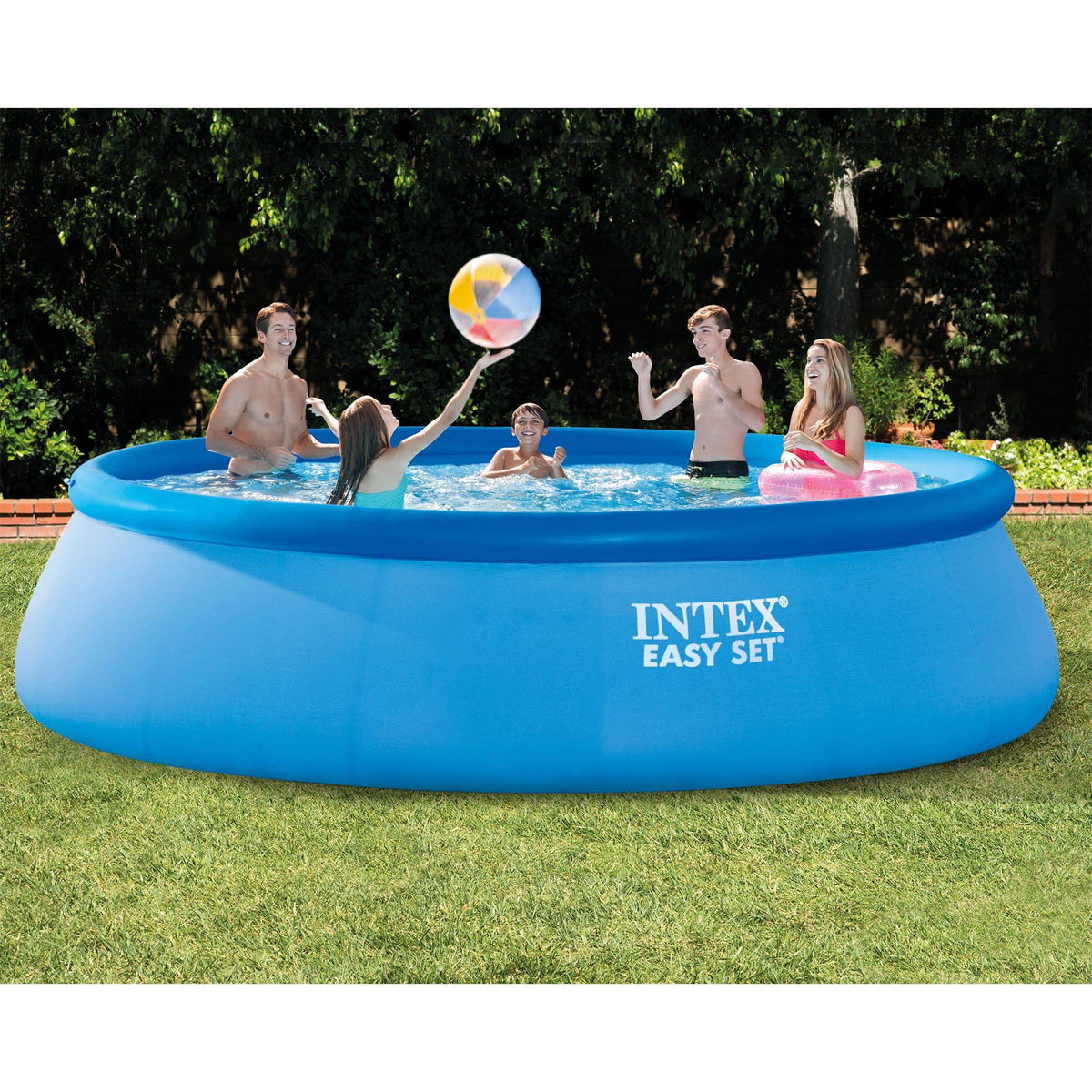 and Inflatable Swimming Easy Set Kit Pool Intex Maintenance 42" 15' x Portable
