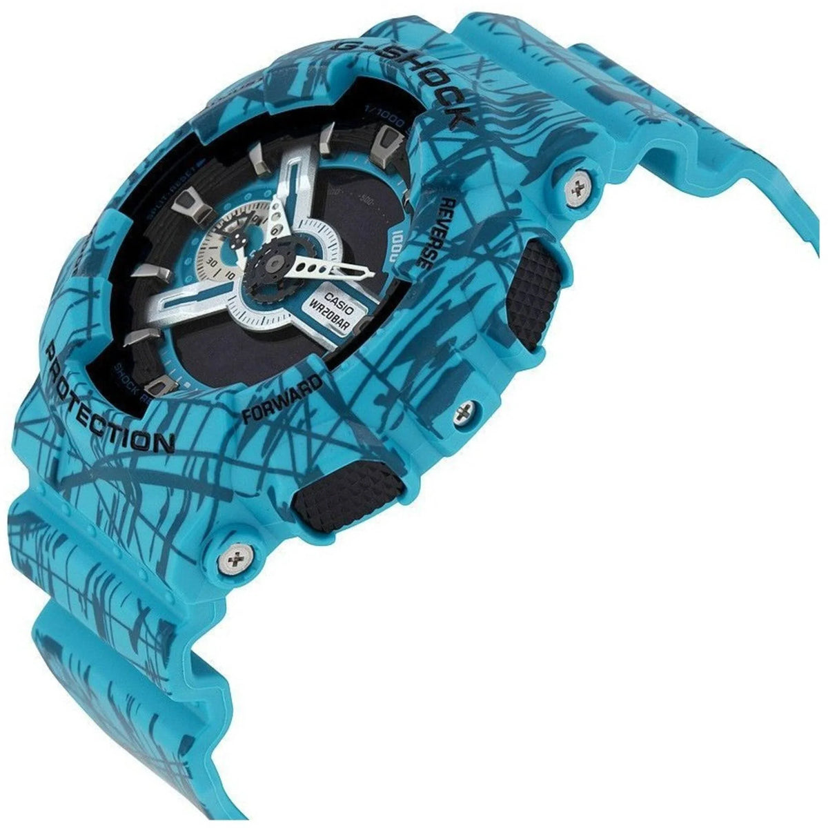 G-Shock Designer One Pattern Slash Size Watch - Turquoise GA-110 /