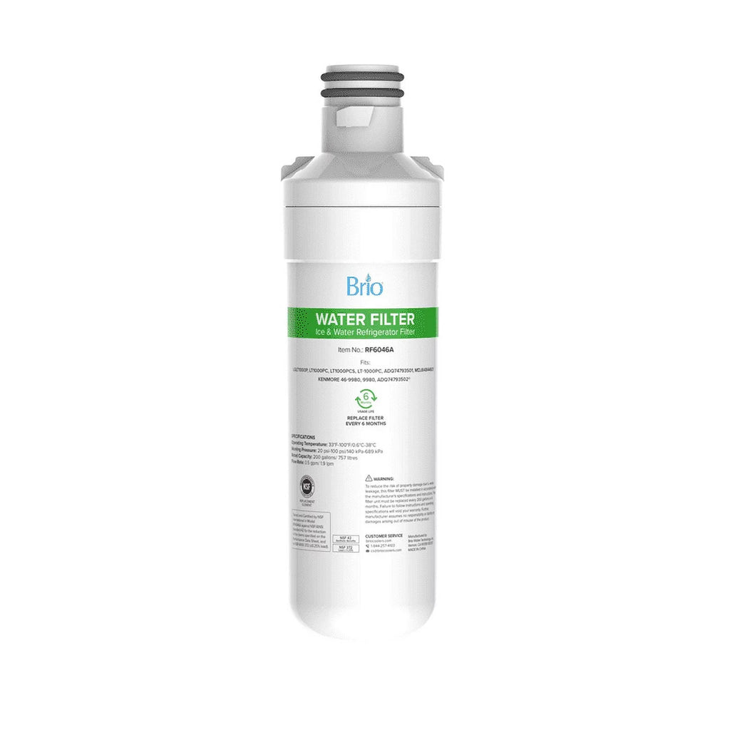 Refrigerator LGLT1000P, Compatible Water Brio ADQ74793501 Filter With Replacement LT1000PC, 6046A LT-1000PC, LT1000PCS,