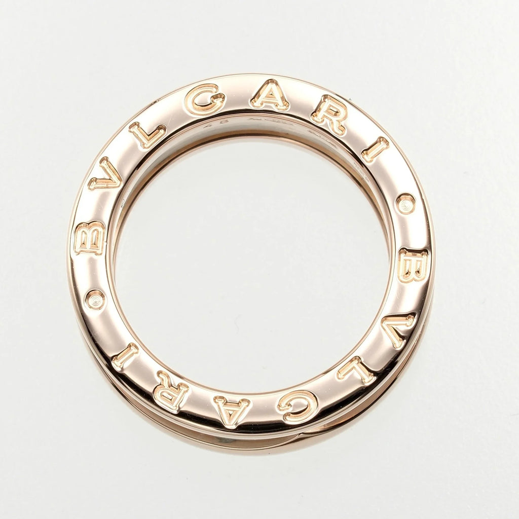 Pre-Owned B 7.22g I112223130 Ring Bvlgari Approx. One Gold Zero BVLGARI (Good) PG K18 Pink Ceramic