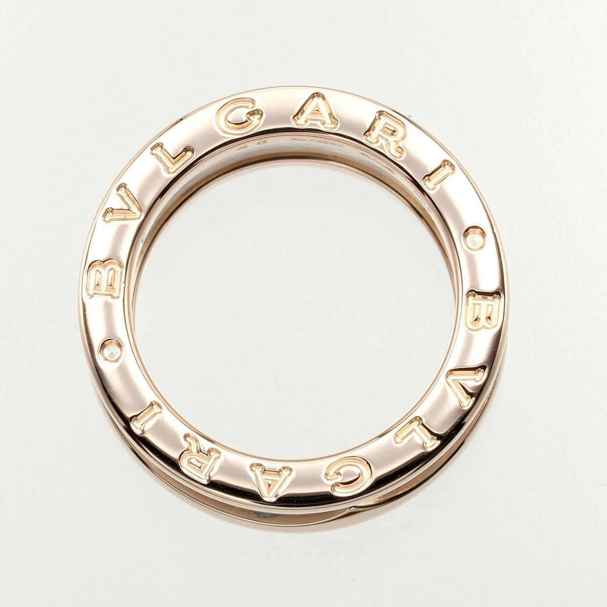 Pre-Owned B 7.22g I112223130 Ring Bvlgari Approx. One Gold Zero BVLGARI (Good) PG K18 Pink Ceramic
