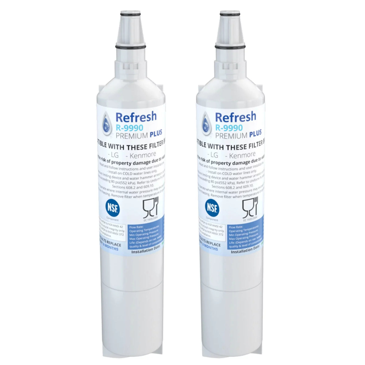 Refresh Replacement RWF1051 LG For -by Filter (2 Water Pack) Tier1