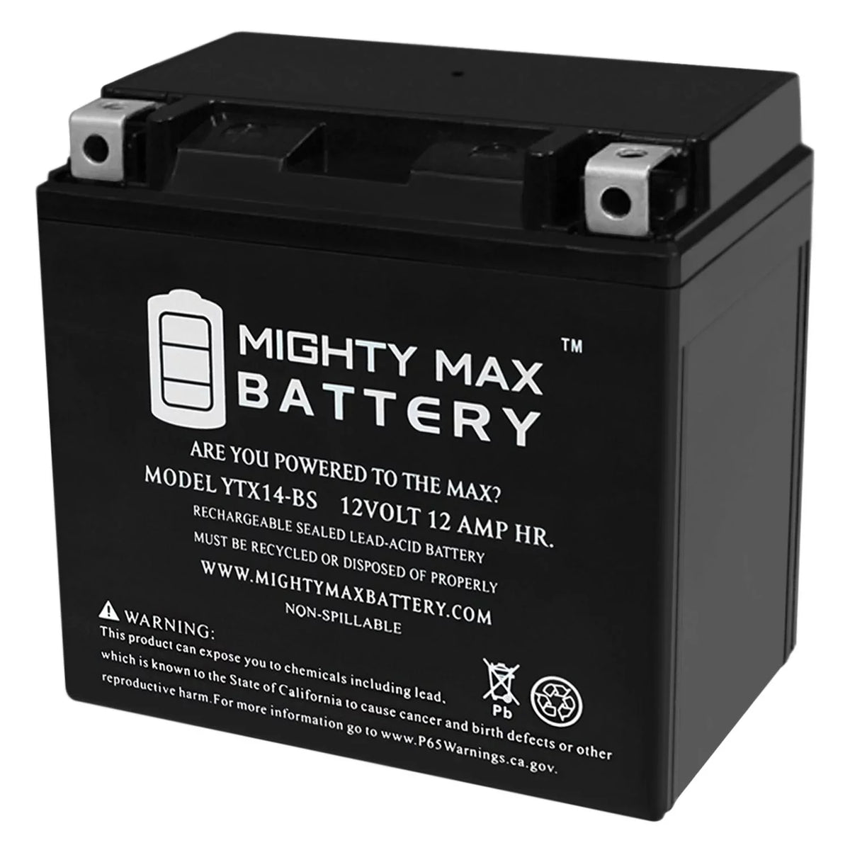 Kawasaki Replacement for CTX14-BS Battery Ninja YTX14-BS 2000-05 ZX-12R
