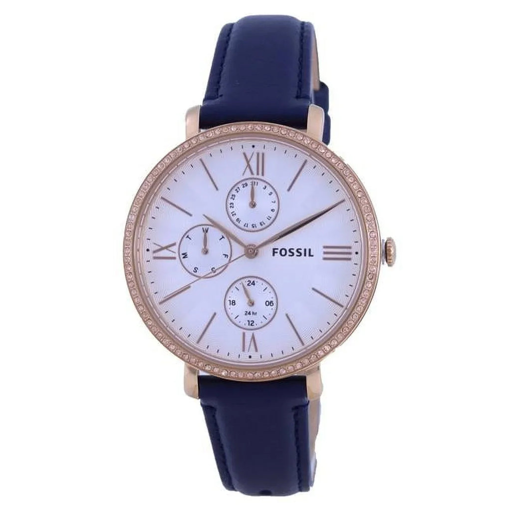 Silver Watch Dial Crystal Jacqueline Ladies Fossil Quartz Multi-Function ES5096