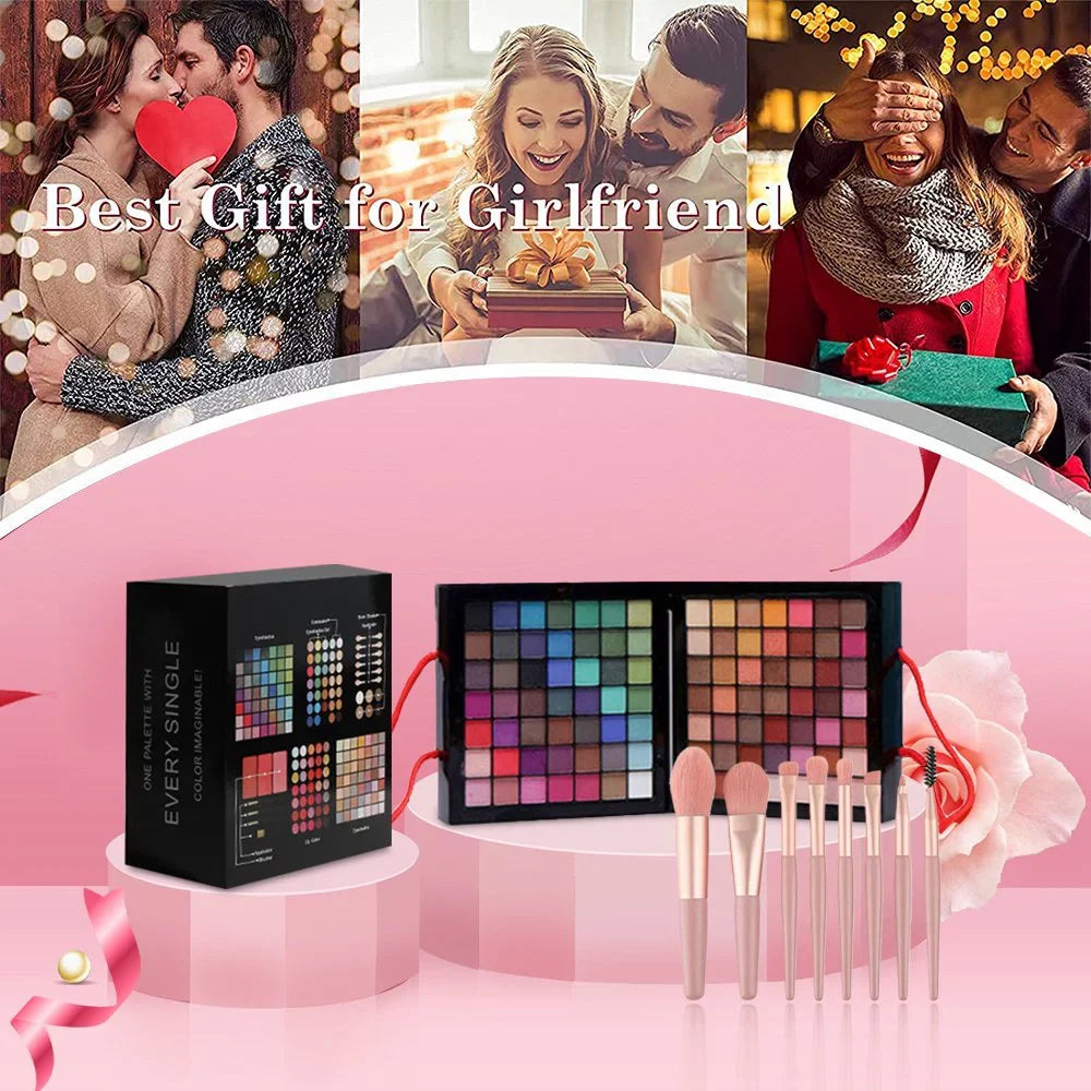 Gift Cosprof Palette Eyebrow Facial Pencil Set All-in-One Face Eyeliner with Powder Make Powder Mirror, up Cosmetic Concealer Colors Set, Makeup 177 Blusher Eyeshadow Combination