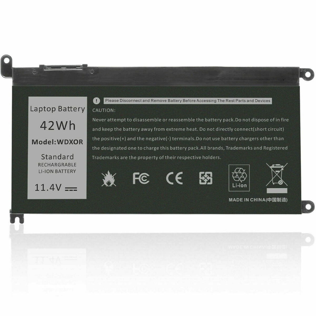 42Wh 5568 FC92N 5567 WDX0R 15 13 7569 5368 For 7368 Inspiron WDXOR Battery