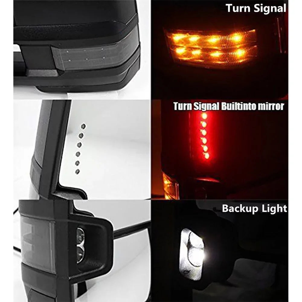 Power 2007-2014 Tow Smoke Base Lamp+Backup Silverado Mirror For SILVERADO, CHEVROLET select: TAHOE Fits Turn Sierra CHEVROLET 2007-2013 07-13 Heated
