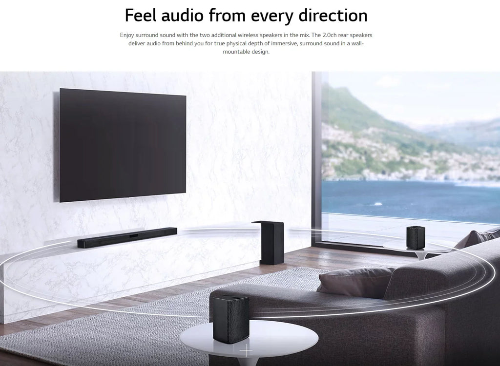 420W with SLM4R - LG Surround Wireless Speakers 4.1 Soundbar System Channel