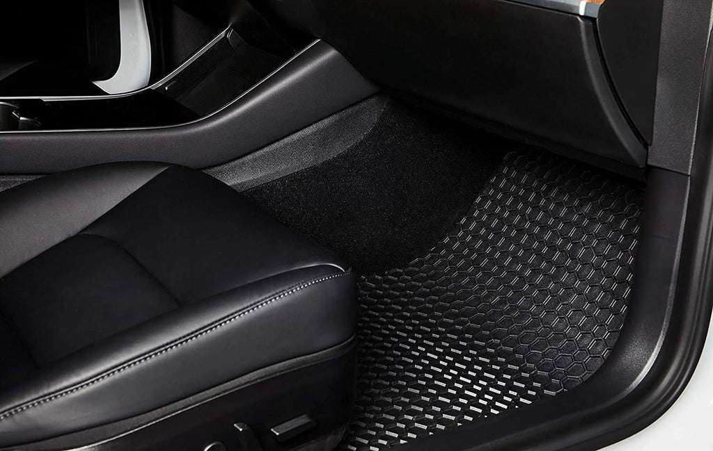 Duty Mats 3rd - Cargo Row Weather Heavy + 2022 Grand Jeep Seater Rubber Compatible Black TOUGHPRO Floor All Set Accessories + with 8 Wagoneer