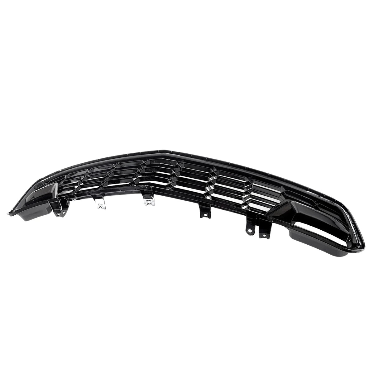 14-19 W/O Camera Bumper Chevrolet Grille For Black C7 Lower Gloss Front Corvette