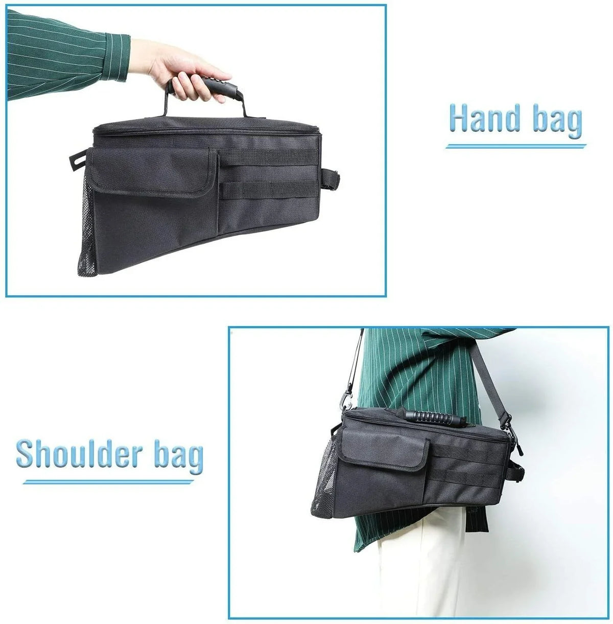 Side Trunk Teledu Bag Rear Black Storage Organizer Pockets