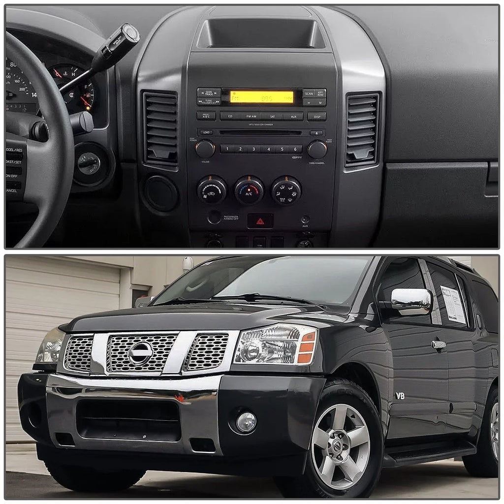 Panel For Bezel ZTL-Y-0163 Speaker XE Armada 2006 to without Motoring Lid 05 Instrument Panel Nissan Console Factory Titan Style SE DNA Center 2004