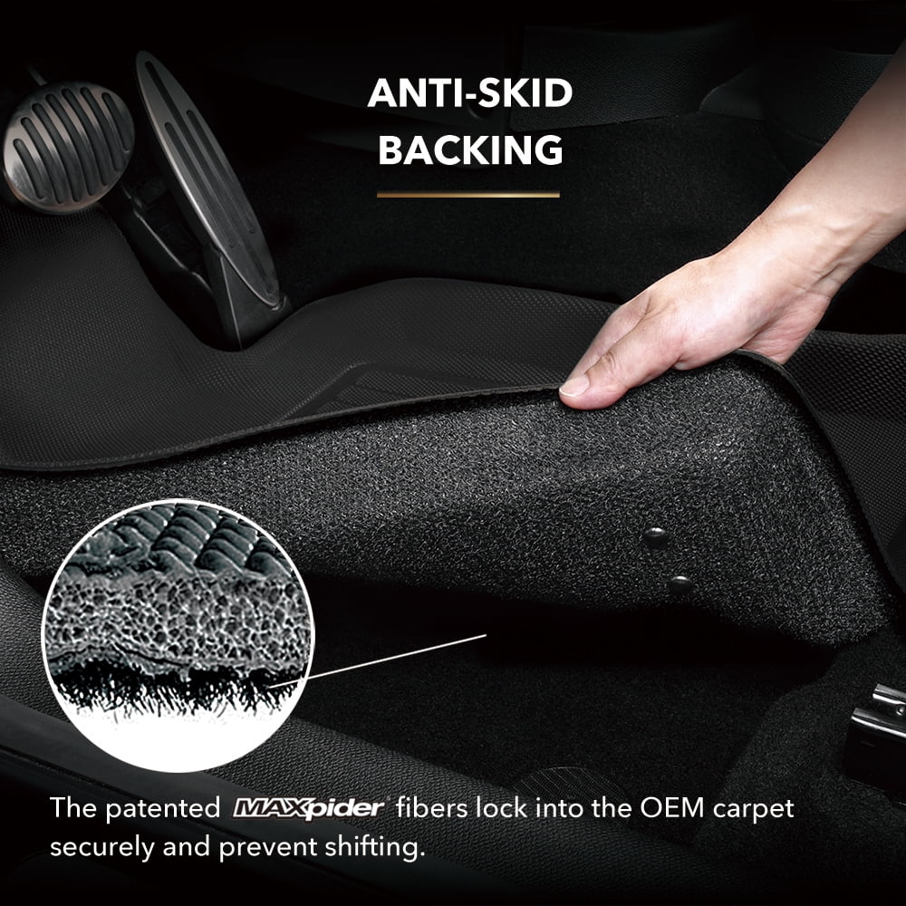 MAXpider compatible 2019-2023 ELECTRIC Floor KONA HYUNDAI Mat 3D (BLACK) KAGU with Full - Set
