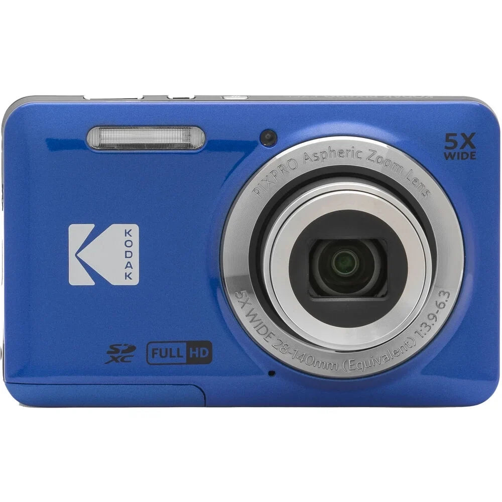 Camera FZ55 +Tripod PIXPRO Extra Digital Case + Battery + Kodak Kit -64GB (Blue)