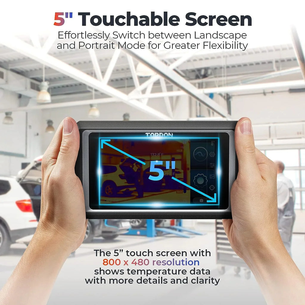 High OS Android Camera -4°F~1022°F, Imaging Dual-Camera, Touch 5" 256x192 Screen, 11.0 IR Thermal Resolution TOPDON TC003