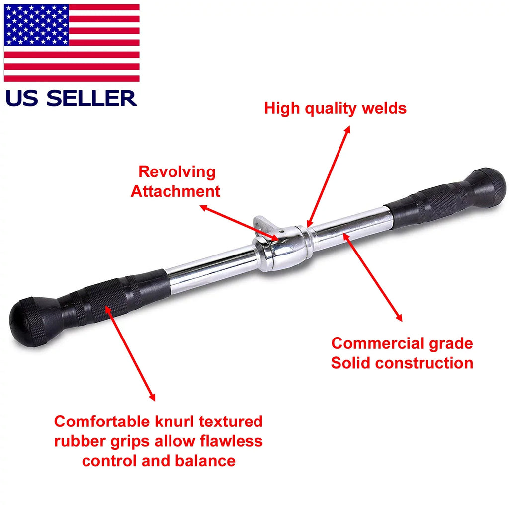 attachment bar pushdown gym accessories handle pull down cable men attachments tricept Fitness for workout tricep home exercise machine Maniac triceps