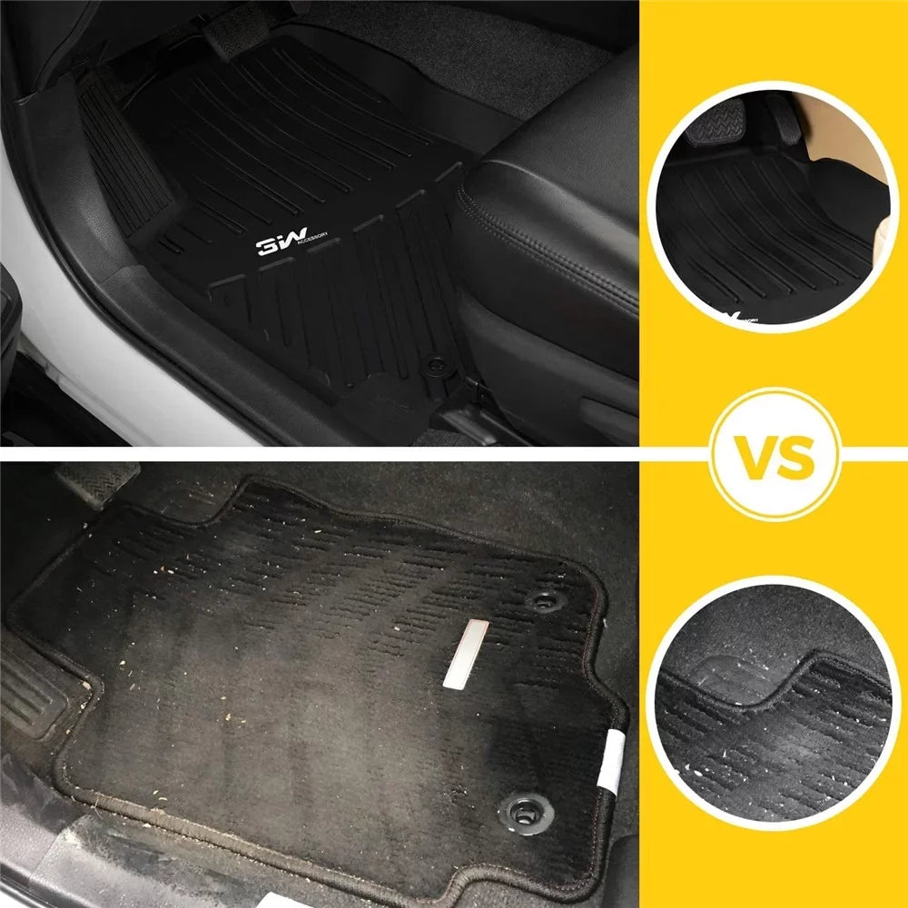 Logo Floor Jeep Unlimited 4-Door,Black Wrangler White Liner subwoofer with 3W - Weather &Trunk Mats&Cargo All JL Floor for JL mats Jeep Liners 2018-2021 Wrangler for