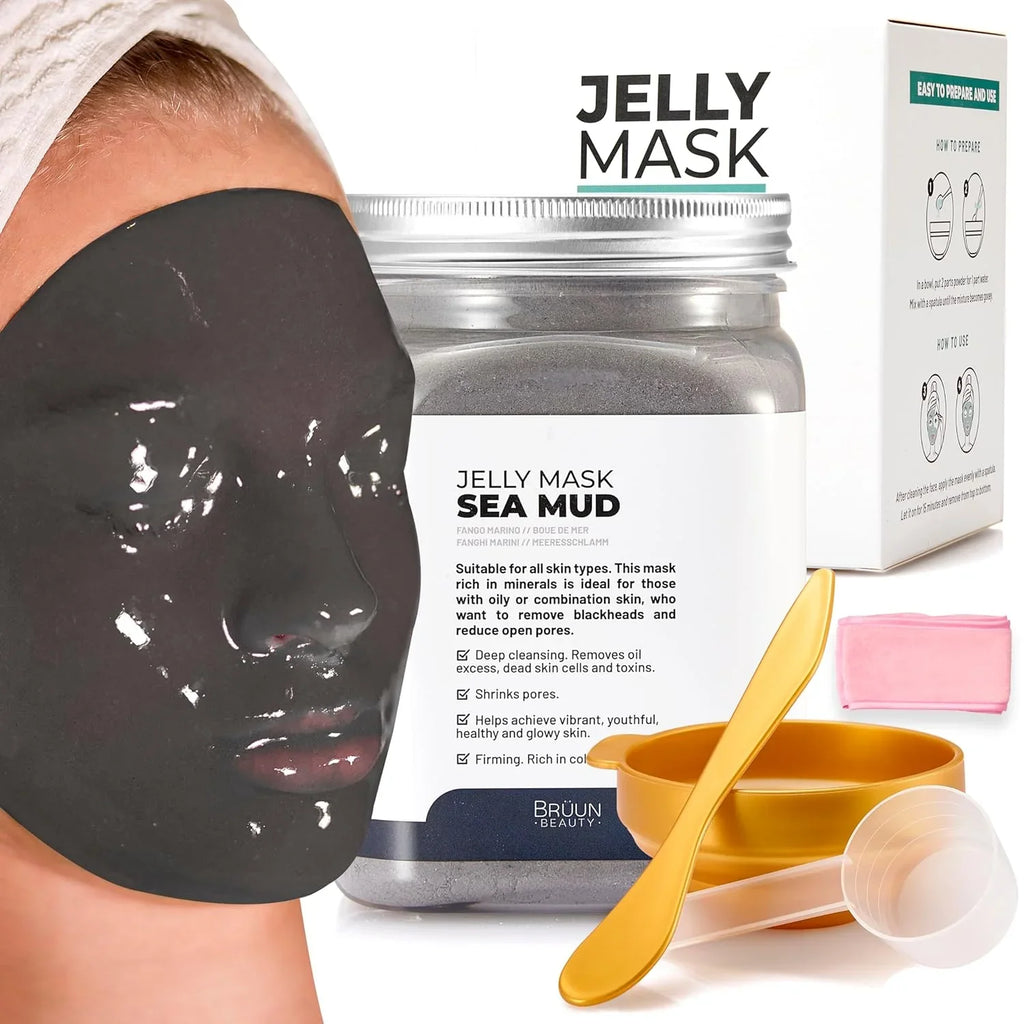 Sea Jar | Set Mask Face Spa Jelly Moisturizing Peel-Off fl Mask BRÜUN Skin Rubber oz Gel Mask Mud 23 Jar Care Care