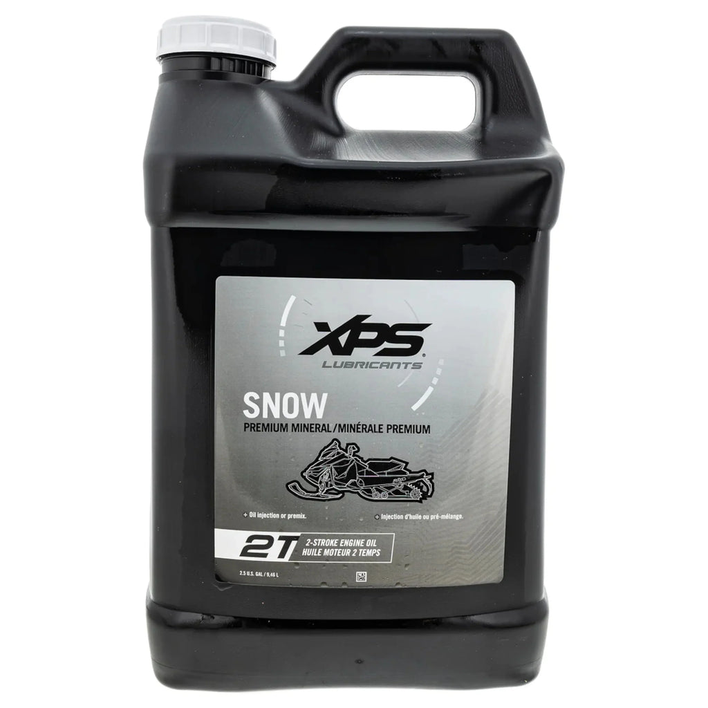 OEM Ski-Doo Mineral 2.5 2-Stroke Snow Gallon, Premium New 9779121 Oil, XPS