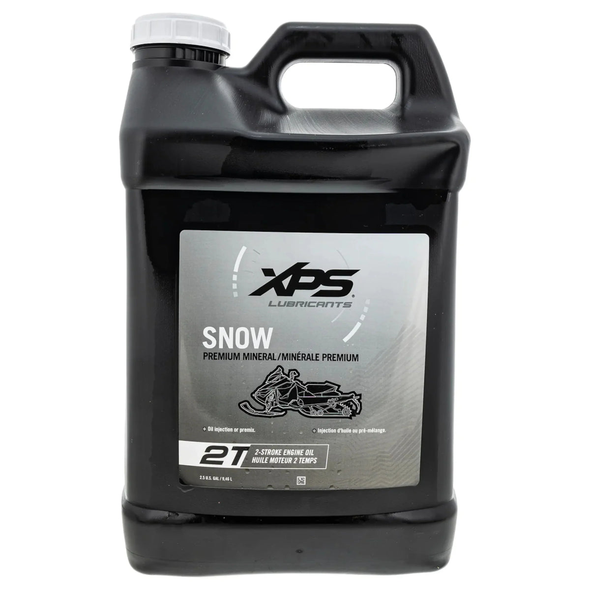 OEM Ski-Doo Mineral 2.5 2-Stroke Snow Gallon, Premium New 9779121 Oil, XPS
