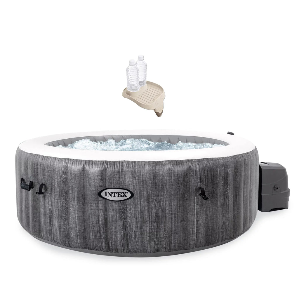 PureSpa Pack) Tray Plus Intex Hot (4 Accessories Intex + Inflatable Tub