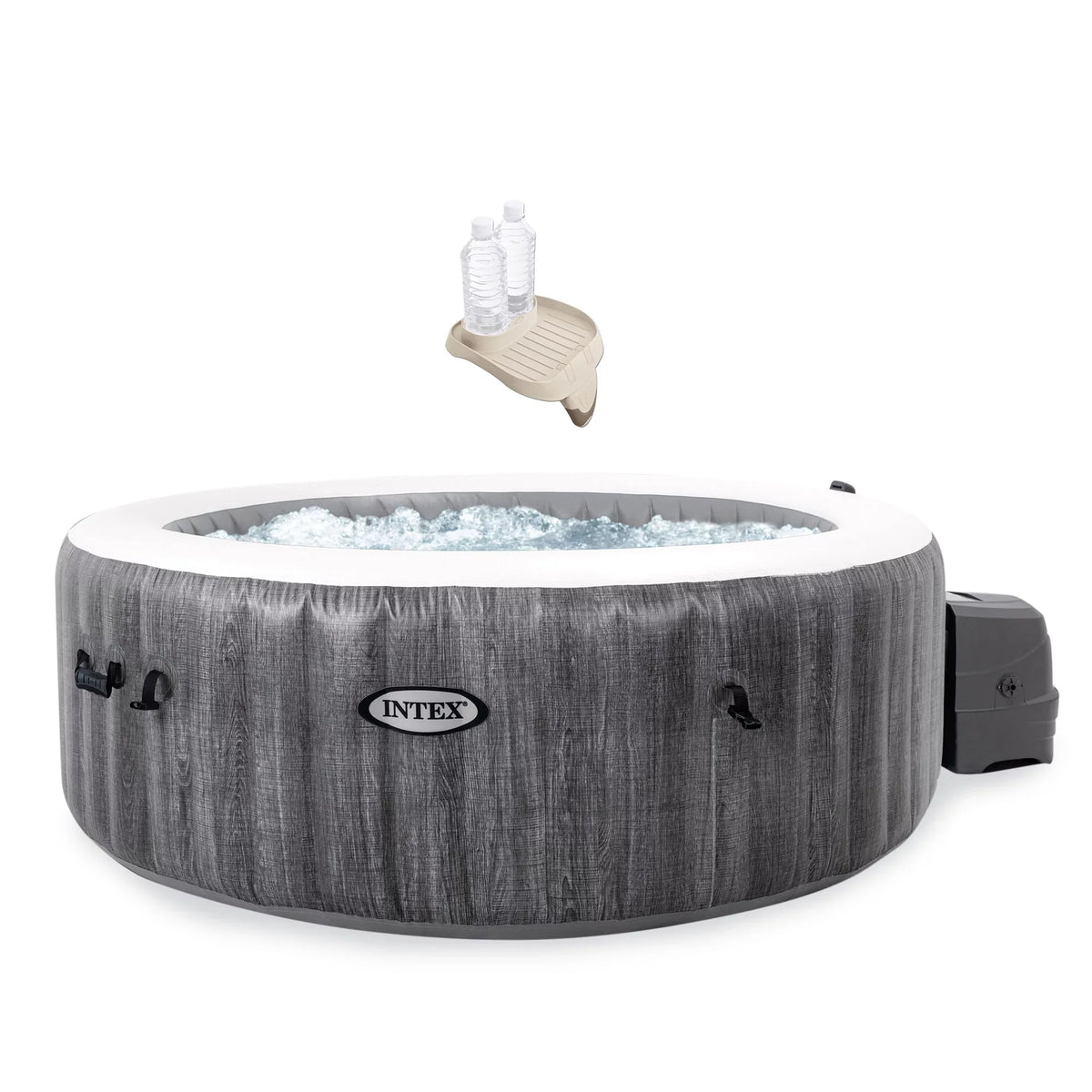 PureSpa Pack) Tray Plus Intex Hot (4 Accessories Intex + Inflatable Tub