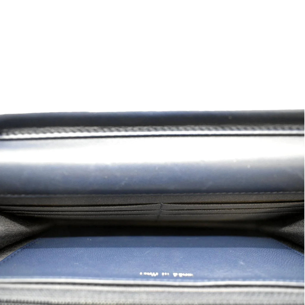 Bag Denim Pre-owned Bicolor Luggage Crossbody Leather Tote CELINE