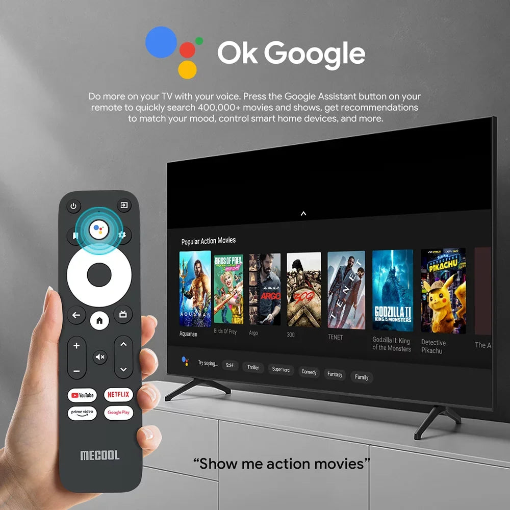 KM2 2GB Smart BT5.0 S905X4 Box 2023 11 4K Mecool Support 16GB TV USB3.0 Amlogic Certified BOXPUT Box TV Netflix Box Plus TV SPDIF Android