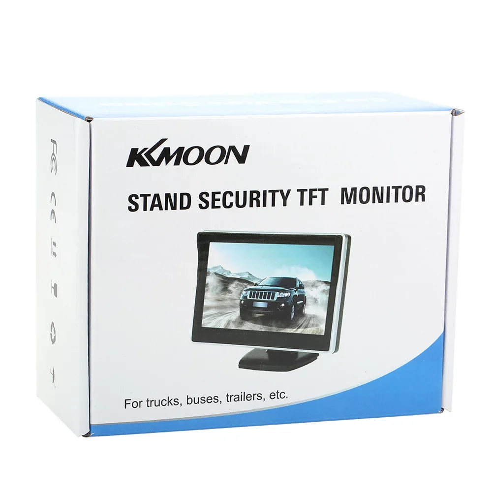 View System Car Rear with Camera Parking for Display Inch TFT and - Assistance 5 LCD Safe Reverse Parking Backup Monitor