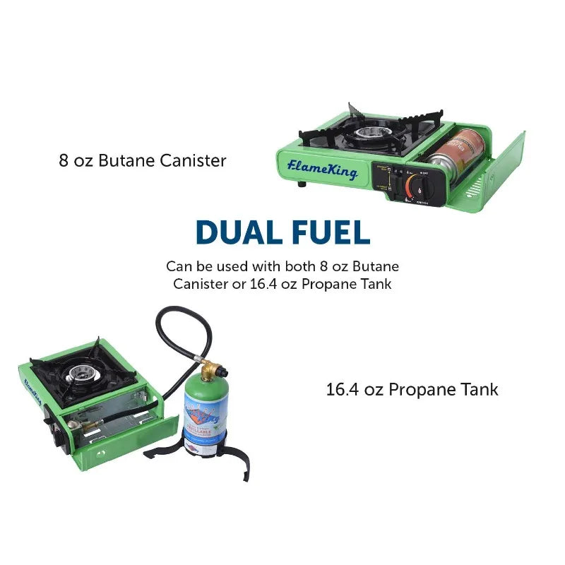Portable Case Camping Burner Butane Stove Multi Carry Propane with or Fuel