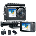 20MP Camera Camera Sports Camera Camera Action Vlog Compatible WiFi Campark Accessories 4K Waterproof 30FPS Underwater GoPro Kits Screen Touch