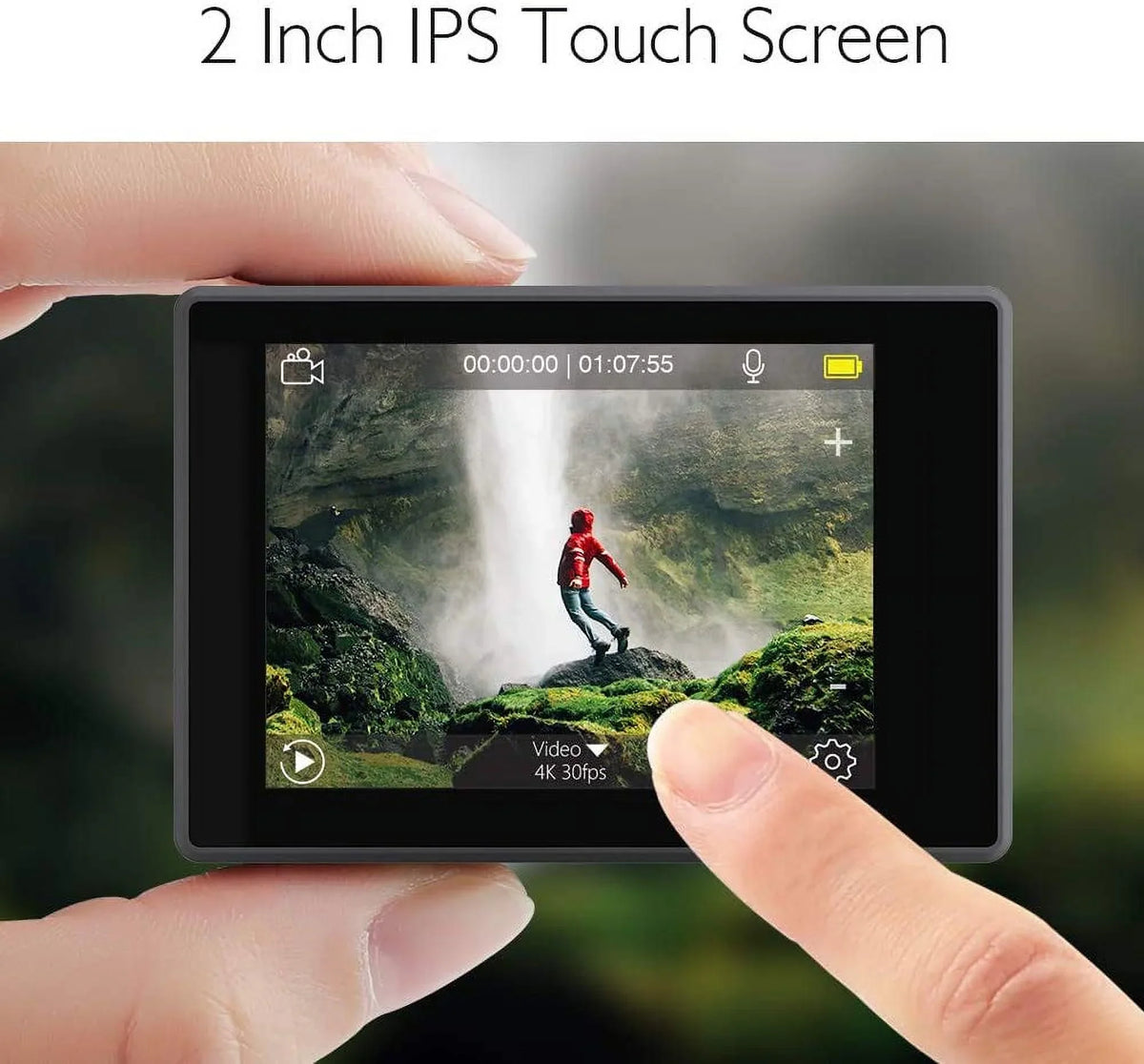 Touch with Helmet 131ft V50 Action 2.0 AKASO Screen EIS Camera, Accessories Zoom 4K Underwater Camera Sports 60fps and Elite 8X Camera