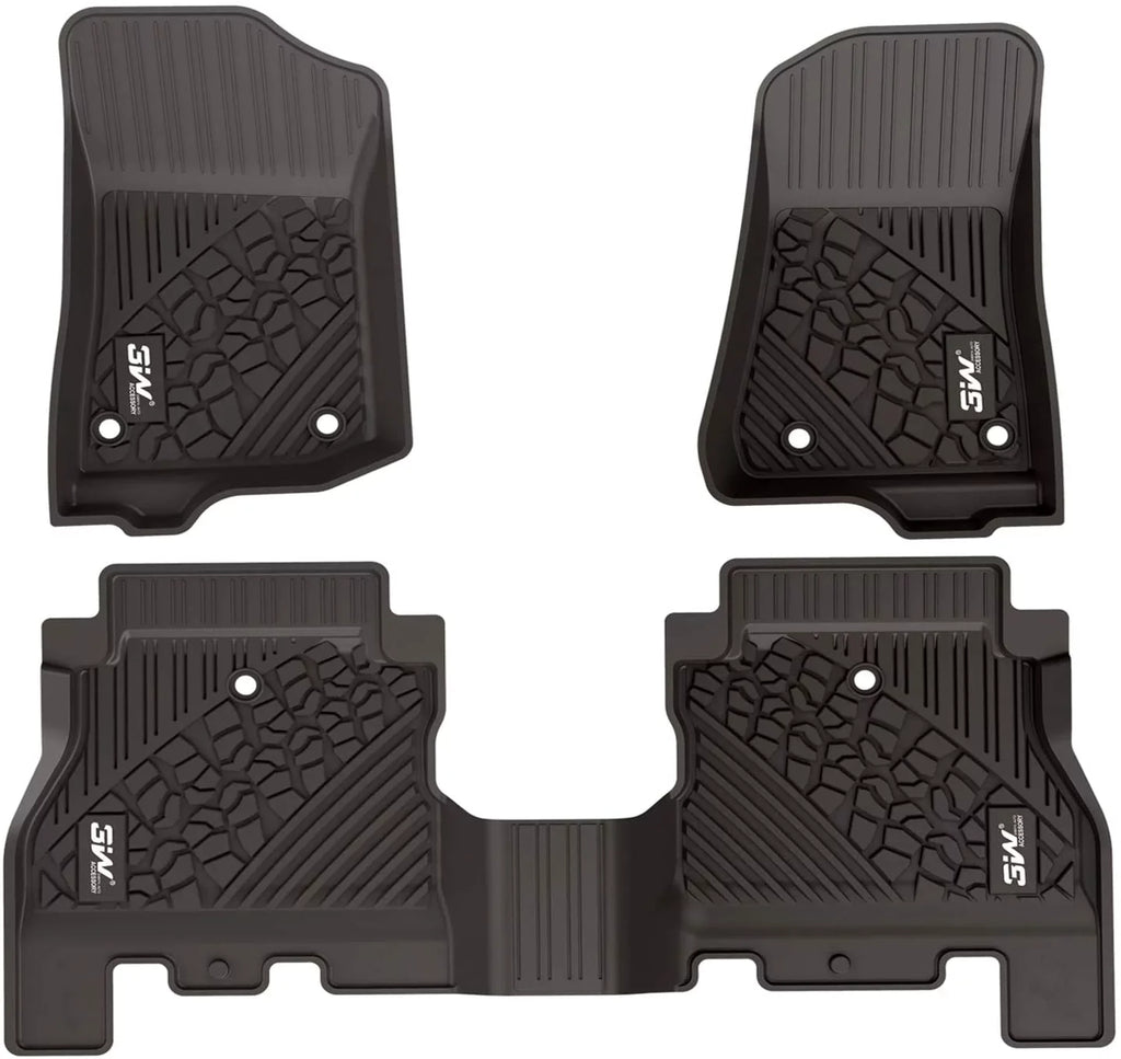 Logo Floor Jeep Unlimited 4-Door,Black Wrangler White Liner subwoofer with 3W - Weather &Trunk Mats&Cargo All JL Floor for JL mats Jeep Liners 2018-2021 Wrangler for