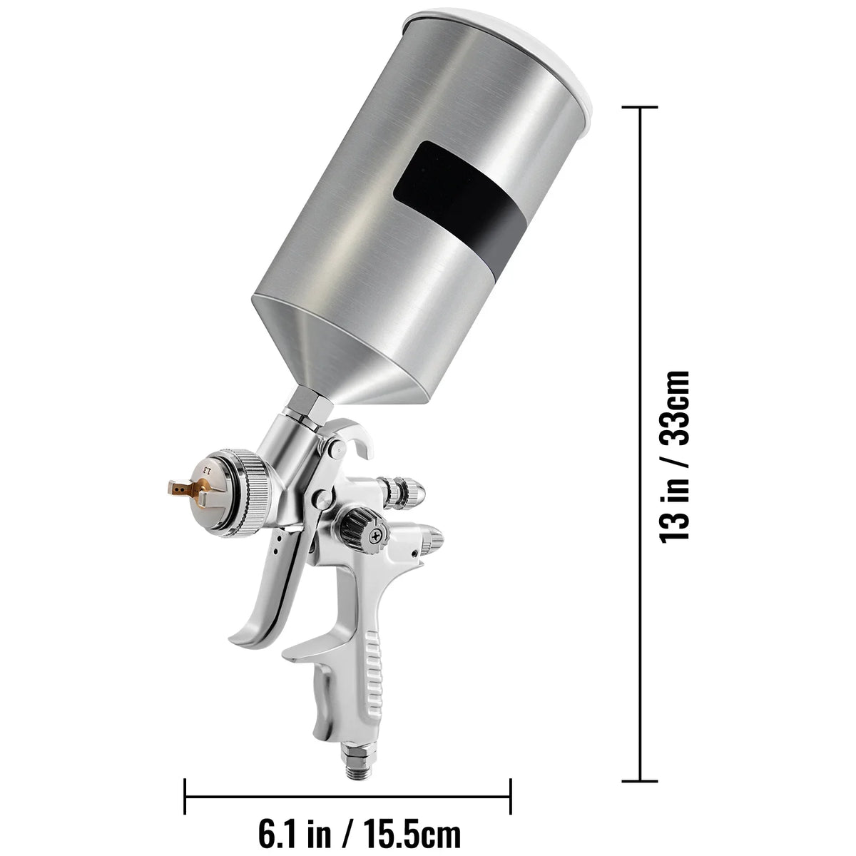 Performance Spray Paint, Fluid Coat Spray Clear/Top Automotive & Primer, Gravity Sets, Gun, 1.3/1.7mm Touch-Up Tip Aluminum Auto Stainless 1000cc SKYSHALO HVLP for Feed with Cup High Gun