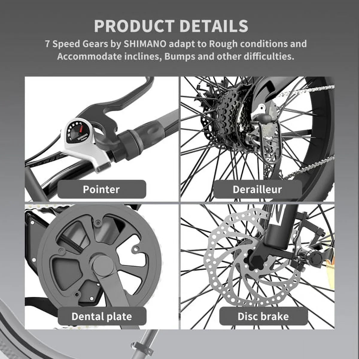 Bicycle Tire Mountain AOSTIRMOTOR Fat In. Electric Hot Electric 26 Bike Adults