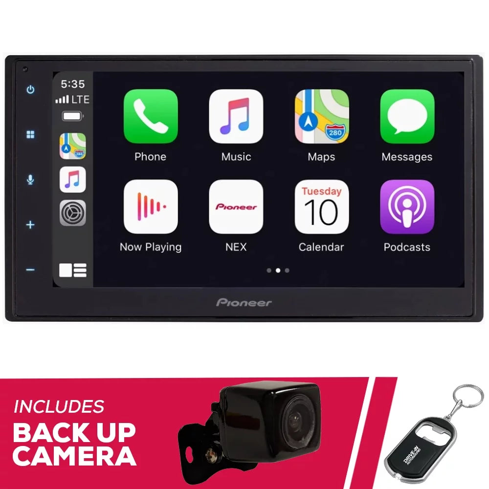 Media Backup Pioneer 6.8" Digital w/ Receiver & Amazon Camera DMH-W2700NEX New Alexa