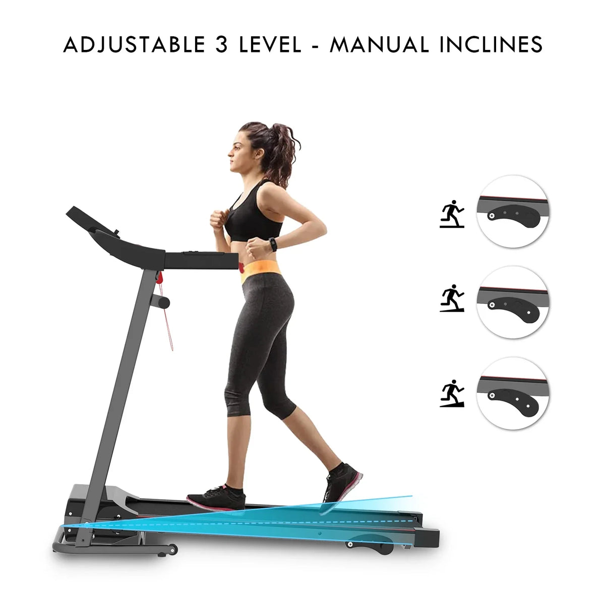 Under Desk Treadmills Pad, Durable for Bluetooth Treadmill, FLIMDER Speaker Treadmill & Designed 300LBS Beautifully Folding Home Installation-Free with Walking Sturdy Capacity,